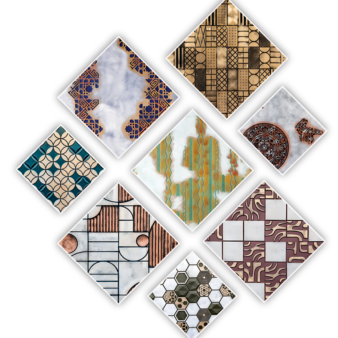 5603 - 12MM THICKNESS - 8'X4' SIZE - 24KG WEIGHT-  HDHMR MDF - DECORATIVE SURFACE