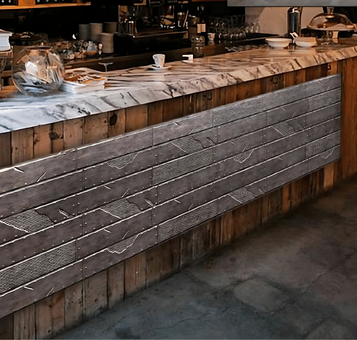 METAL BRICK - 2400MM X 600MM X 03MM - ANTICO - PREMIUM DECORATIVE SURFACE