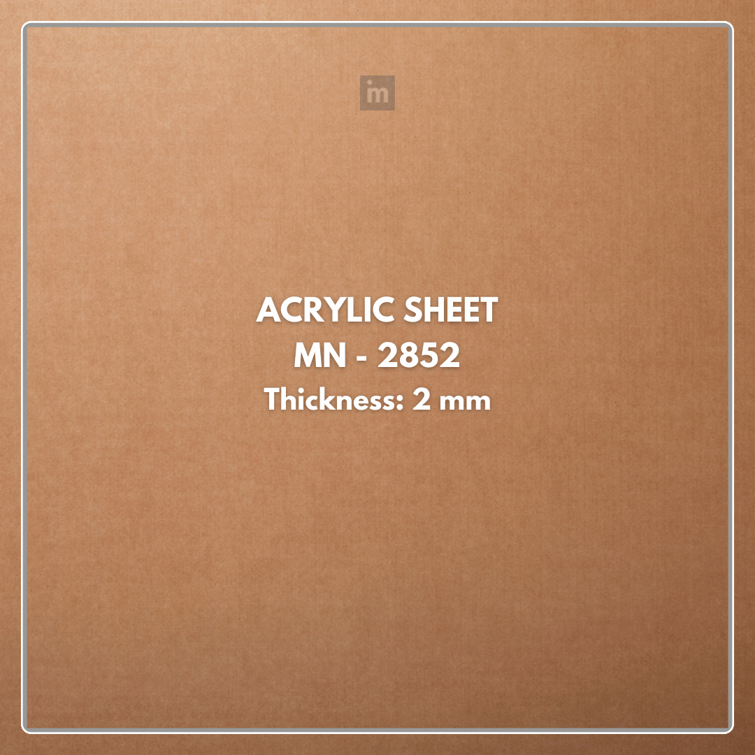 MN - 2852 - EXCLUSIVE SOLIDS - 2440MM X 1220MM (8FT X 4FT) - 2.0MM - 6H ANTI SCRATCH ACRYLIC SHEET - ACRYSTA