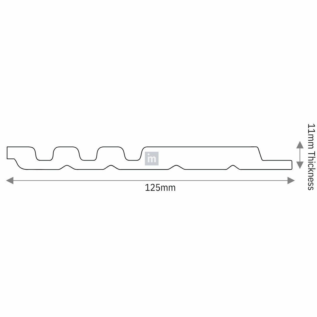 MN-9105 / PRIVE XL PREMIUM LOUVERS / MYSTIC / 9 FT x  5 INCH x 11MM