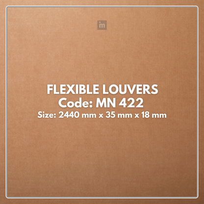 MN-422 / FLEX FLEXIBLE LOUVERS / MYSTIC / 2440MM x  35MM x 18MM