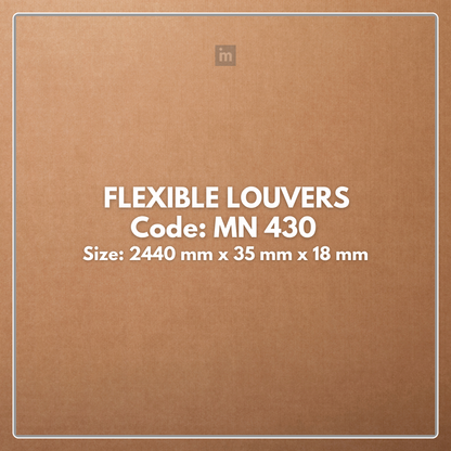 MN-430 / FLEX FLEXIBLE LOUVERS / MYSTIC / 2440MM x  35MM x 18MM