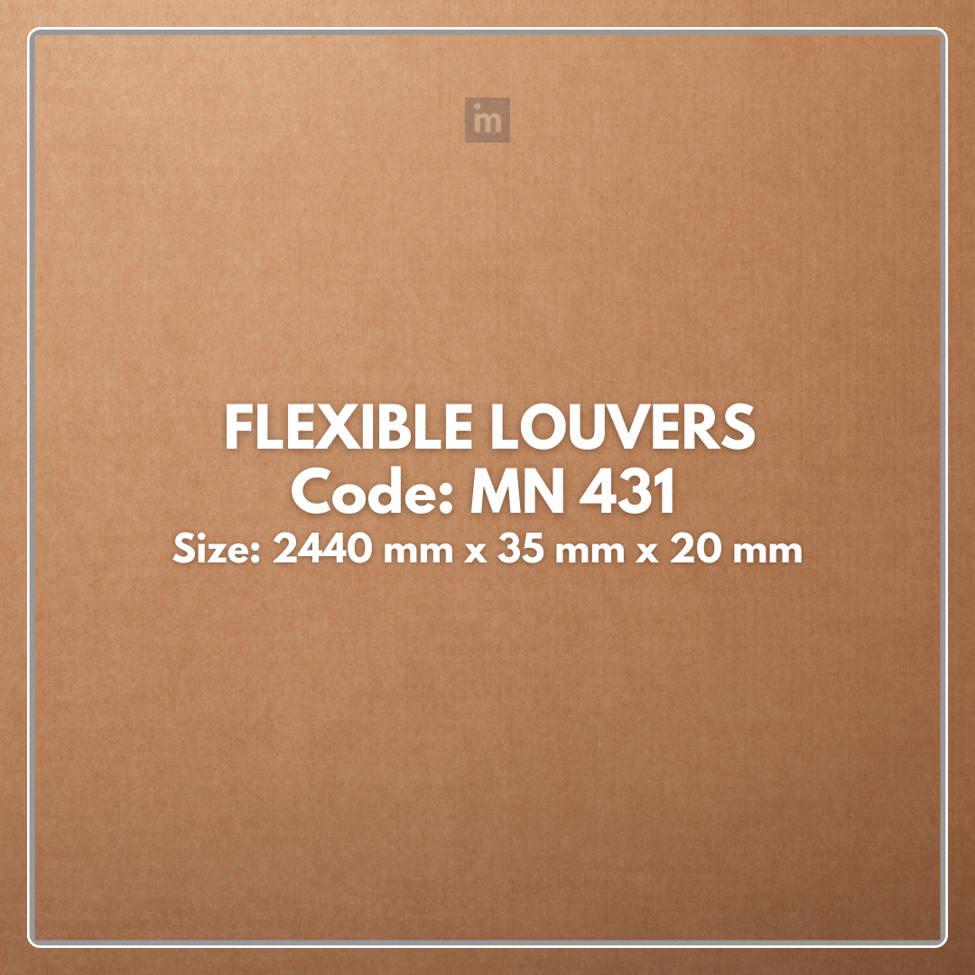 MN-431 / FLEX FLEXIBLE LOUVERS / MYSTIC / 2440MM x  35MM x 20MM