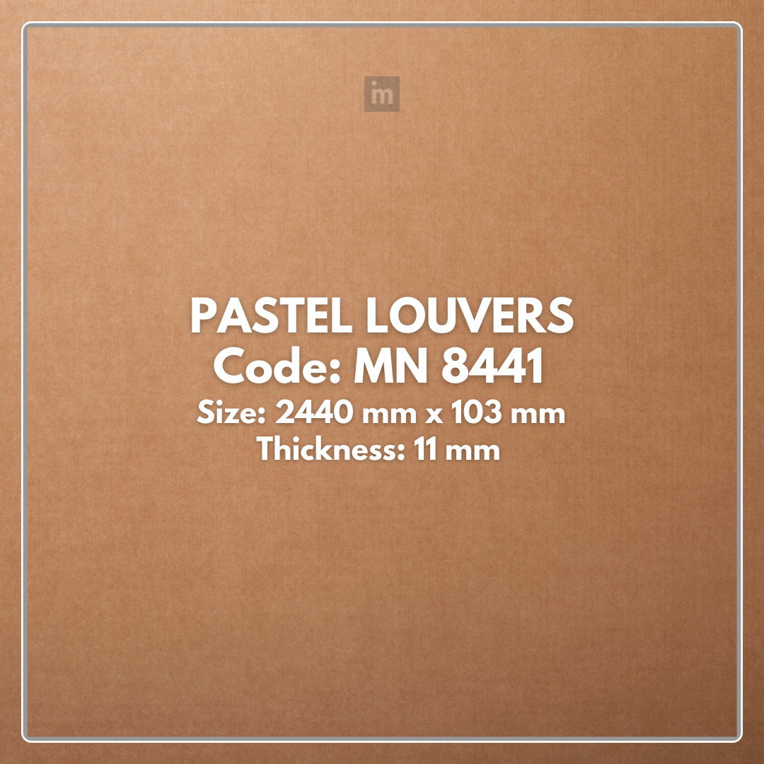 MN-8441 / PALLETE / PASTEL LOUVERS / 8 FT x  4 INCH x 11MM