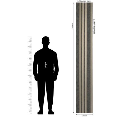 MN-8568 / PRIVE XL PREMIUM LOUVERS / MYSTIC / 8 FT x  5 INCH x 11MM