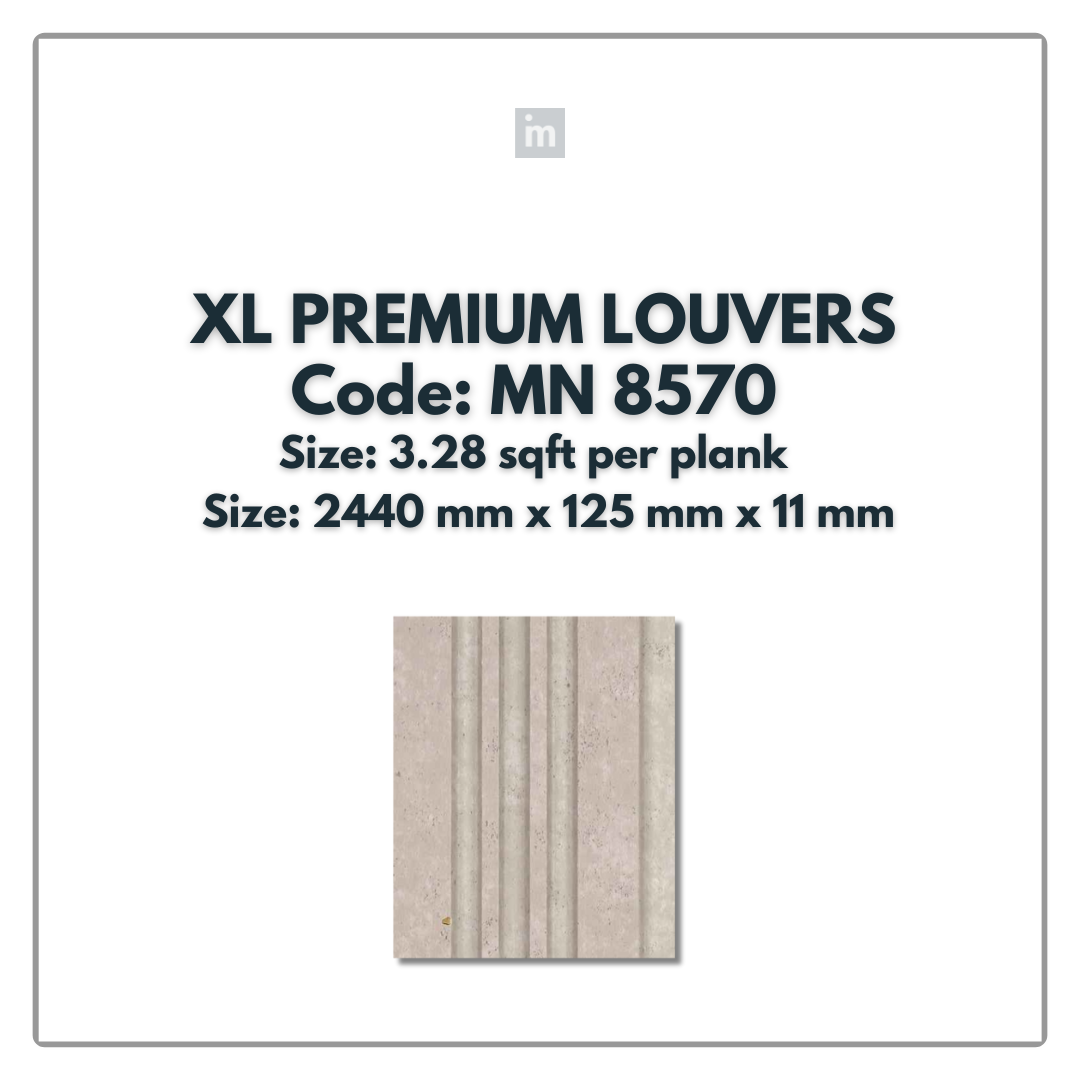 MN-8570 / PRIVE XL PREMIUM LOUVERS / MYSTIC / 8 FT x  5 INCH x 11MM
