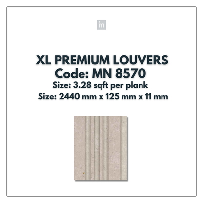MN-8570 / PRIVE XL PREMIUM LOUVERS / MYSTIC / 8 FT x  5 INCH x 11MM
