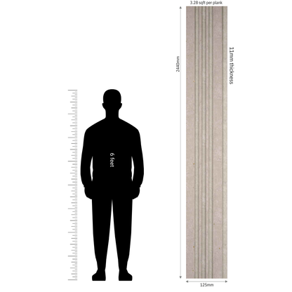 MN-8570 / PRIVE XL PREMIUM LOUVERS / MYSTIC / 8 FT x  5 INCH x 11MM