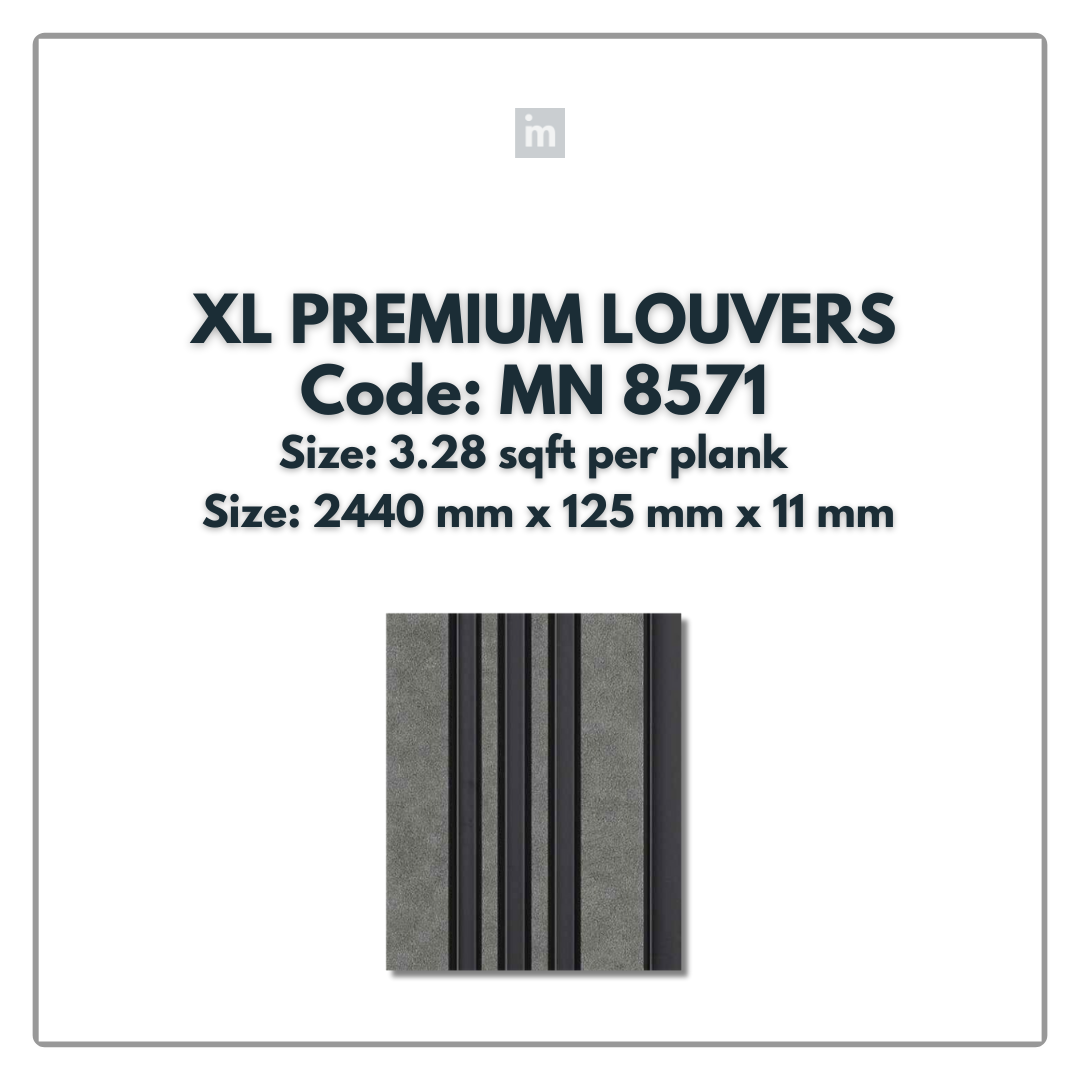 MN-8571 / PRIVE XL PREMIUM LOUVERS / MYSTIC / 8 FT x  5 INCH x 11MM