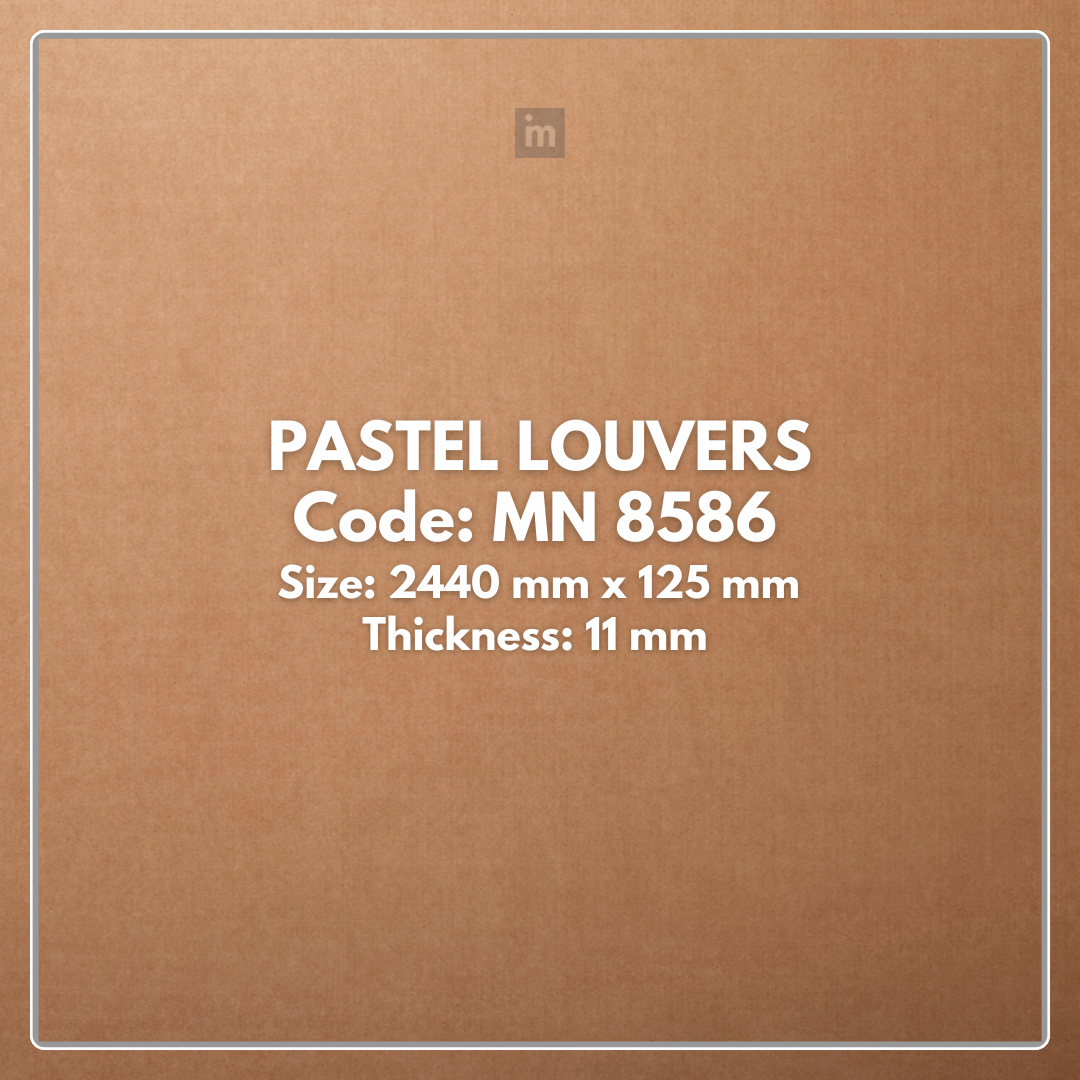 MN-8586 / PALLETE / PASTEL LOUVERS / 8 FT x  5 INCH x 11MM