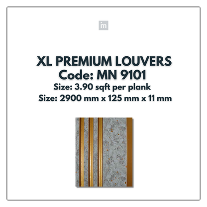 MN-9101 / PRIVE XL PREMIUM LOUVERS / MYSTIC / 9 FT x  5 INCH x 11MM