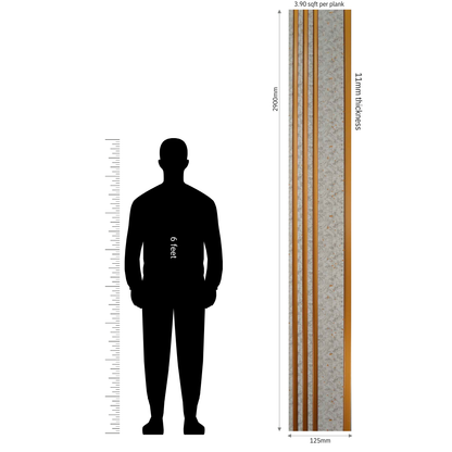 MN-9101 / PRIVE XL PREMIUM LOUVERS / MYSTIC / 9 FT x  5 INCH x 11MM