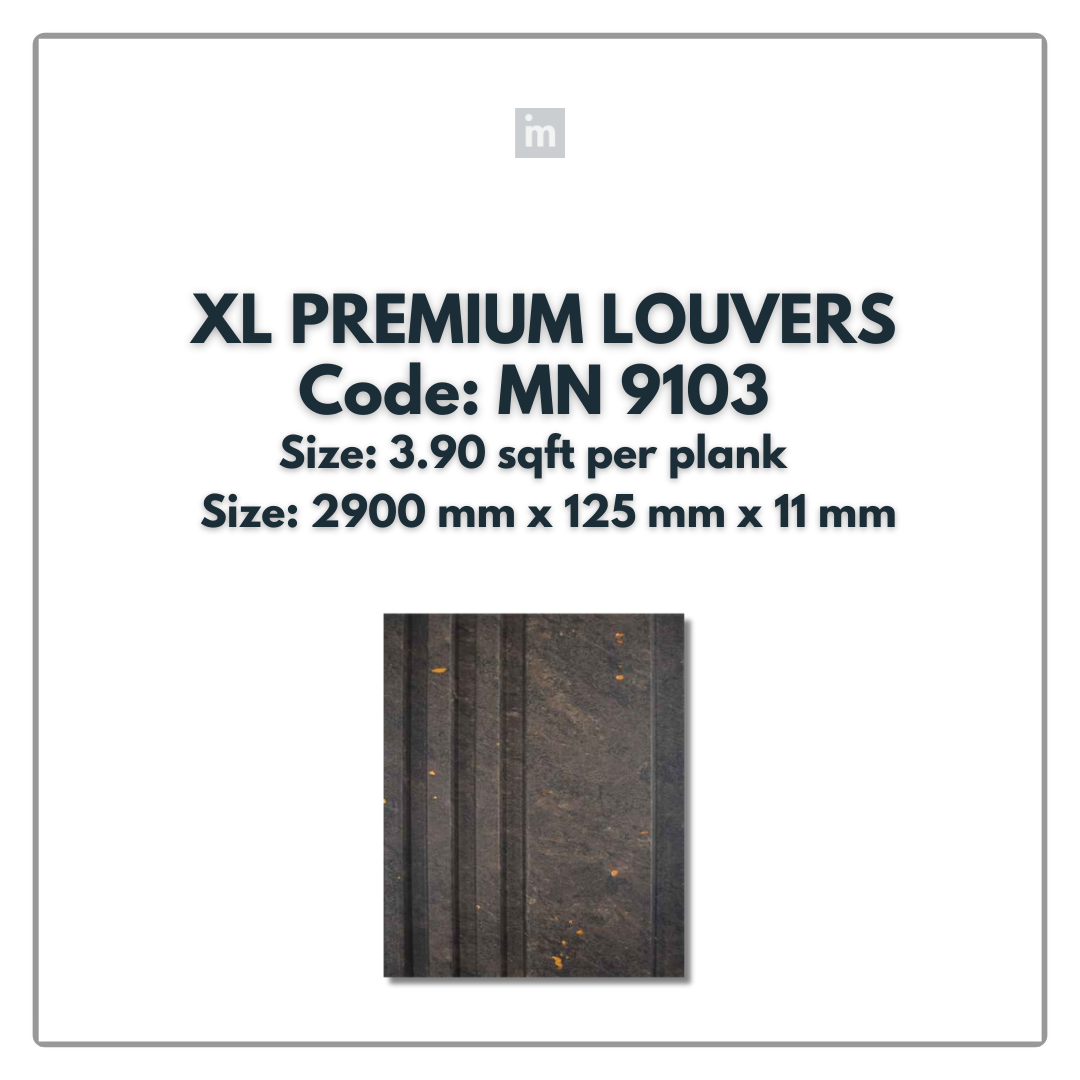 MN-9103 / PRIVE XL PREMIUM LOUVERS / MYSTIC / 9 FT x  5 INCH x 11MM