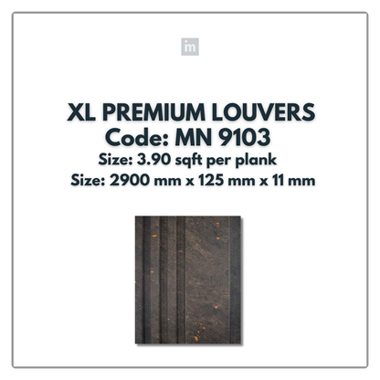 MN-9103 / PRIVE XL PREMIUM LOUVERS / MYSTIC / 9 FT x  5 INCH x 11MM