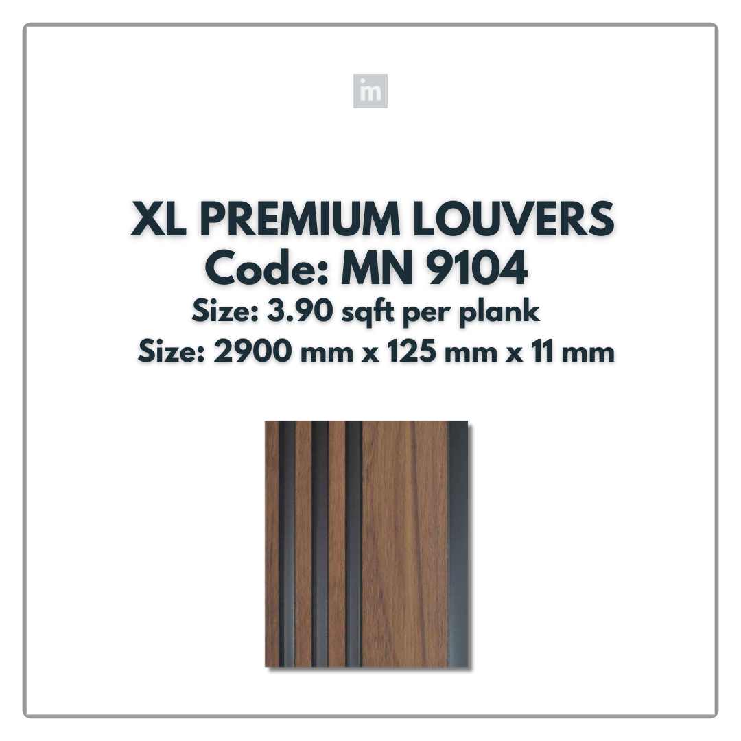 MN-9104 / PRIVE XL PREMIUM LOUVERS / MYSTIC / 9 FT x  5 INCH x 11MM