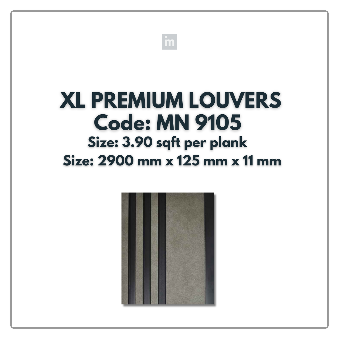 MN-9105 / PRIVE XL PREMIUM LOUVERS / MYSTIC / 9 FT x  5 INCH x 11MM