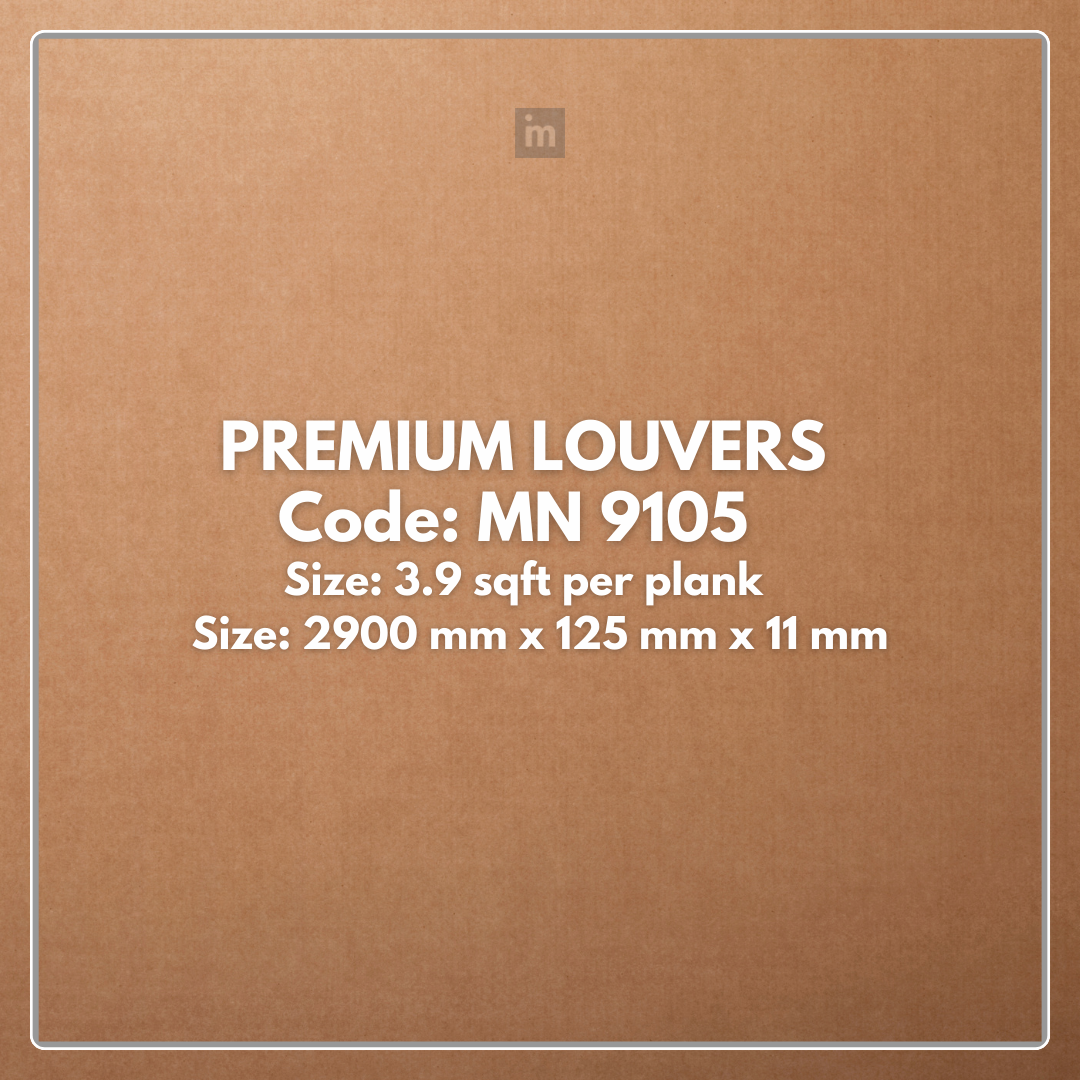 MN-9105 / PRIVE PREMIUM LOUVERS / LOUVERS / 9.5 FT x  5 INCH x 11MM