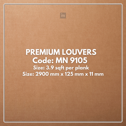 MN-9105 / PRIVE PREMIUM LOUVERS / LOUVERS / 9.5 FT x  5 INCH x 11MM