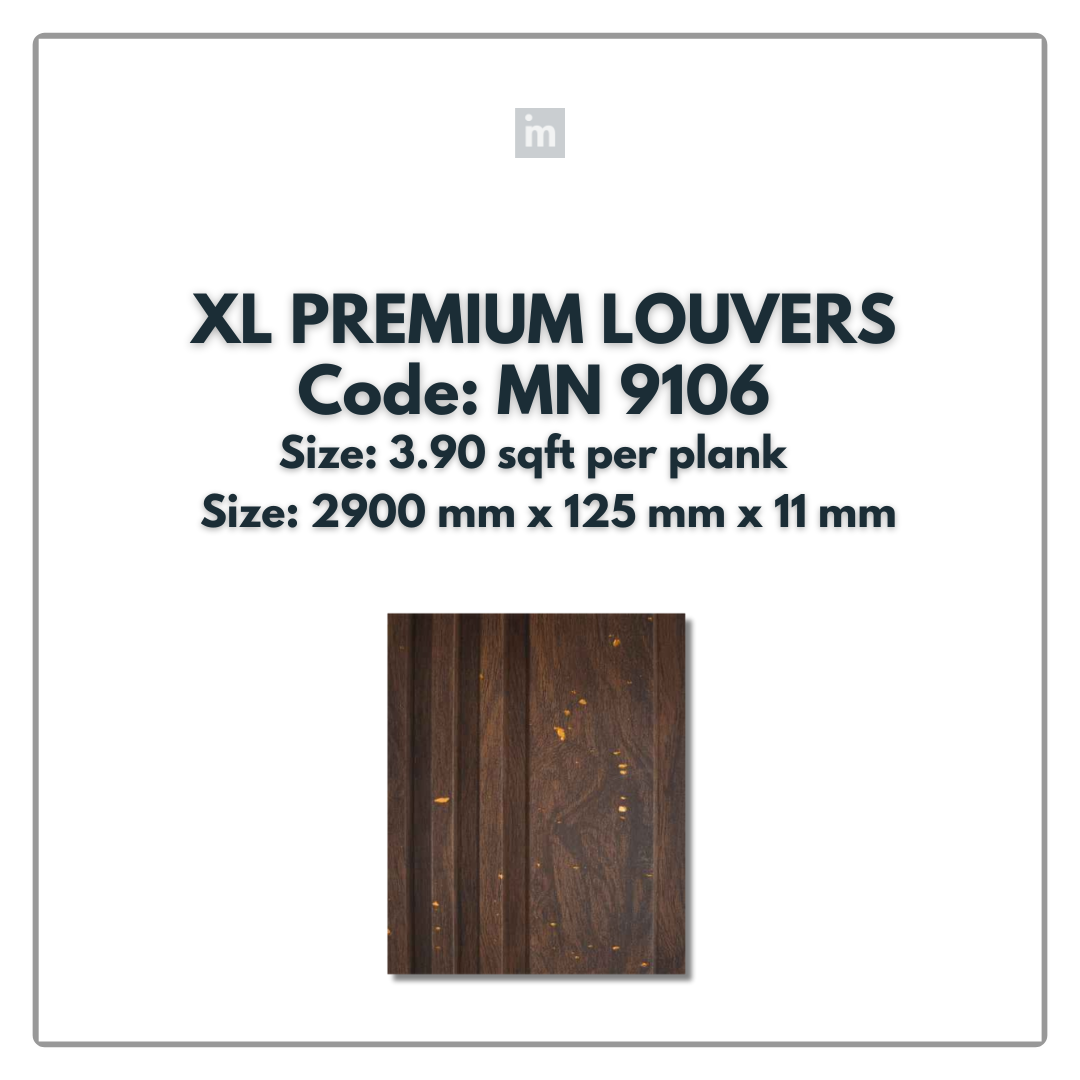 MN-9106 / PRIVE XL PREMIUM LOUVERS / MYSTIC / 9 FT x  5 INCH x 11MM