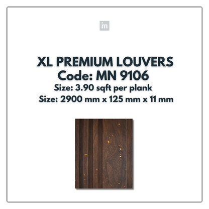 MN-9106 / PRIVE XL PREMIUM LOUVERS / MYSTIC / 9 FT x  5 INCH x 11MM