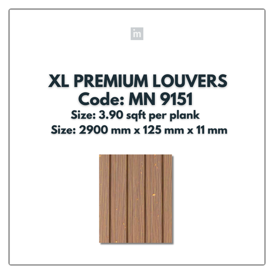 MN-9151 / PRIVE XL PREMIUM LOUVERS / MYSTIC / 9 FT x  5 INCH x 11MM