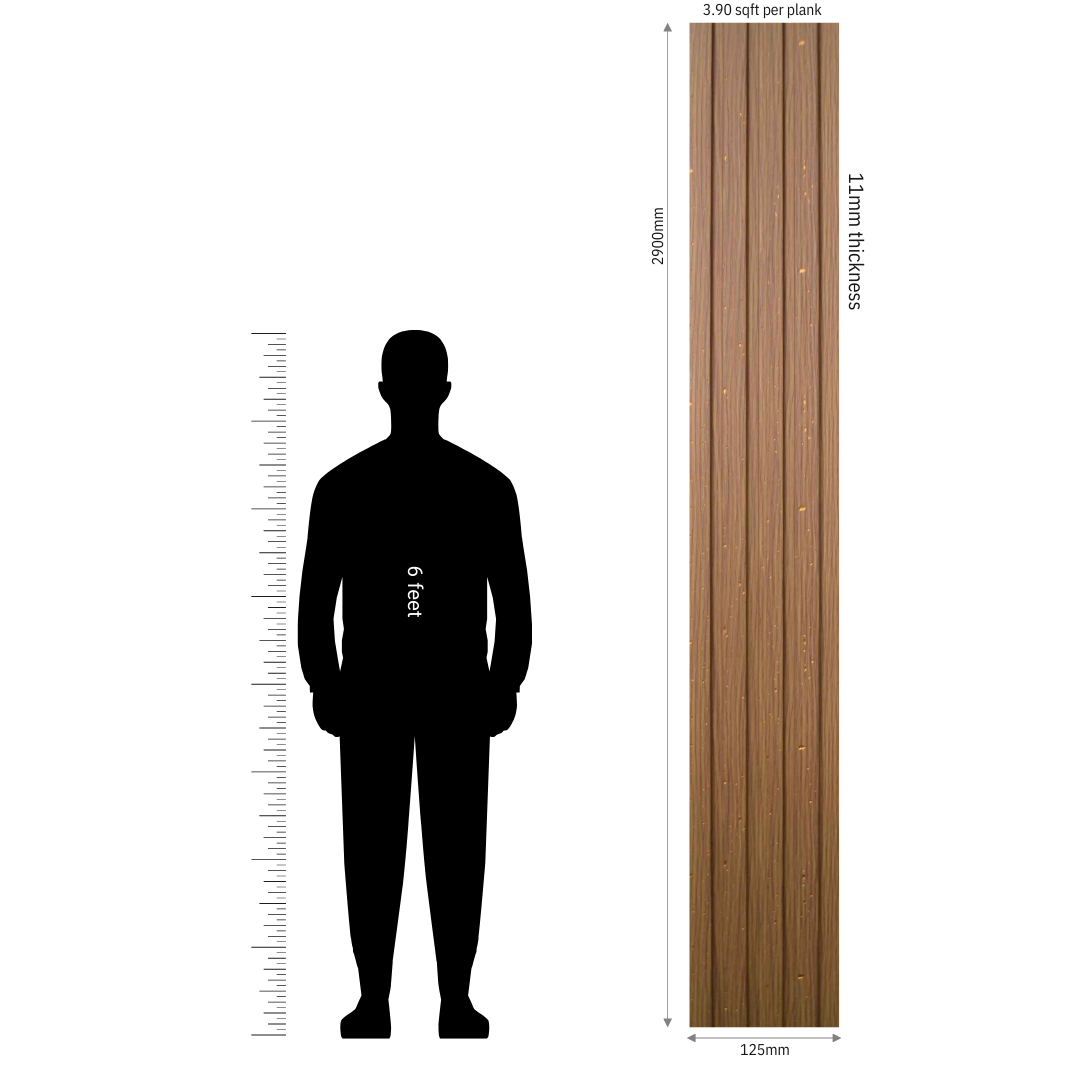 MN-9151 / PRIVE XL PREMIUM LOUVERS / MYSTIC / 9 FT x  5 INCH x 11MM