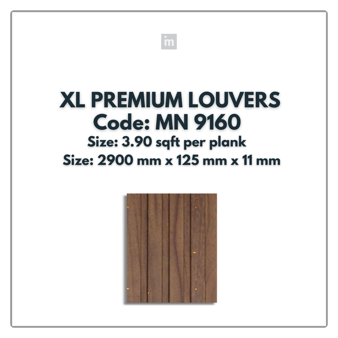 MN-9160 / PRIVE XL PREMIUM LOUVERS / MYSTIC / 9 FT x  5 INCH x 11MM