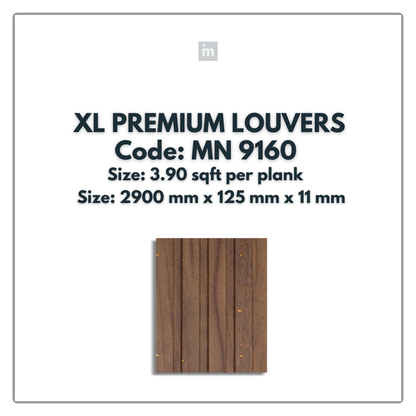 MN-9160 / PRIVE XL PREMIUM LOUVERS / MYSTIC / 9 FT x  5 INCH x 11MM