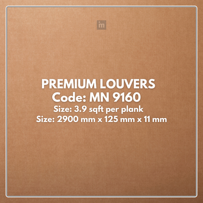 MN-9160 / PRIVE PREMIUM LOUVERS / LOUVERS / 9.5 FT x  5 INCH x 11MM