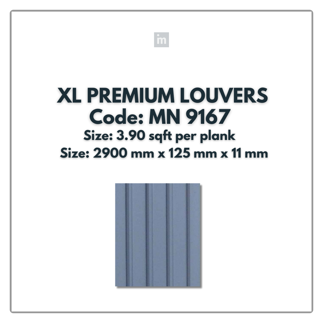 MN-9167 / PRIVE XL PREMIUM LOUVERS / MYSTIC / 9 FT x  5 INCH x 11MM