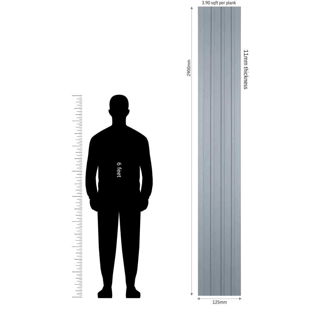 MN-9167 / PRIVE XL PREMIUM LOUVERS / MYSTIC / 9 FT x  5 INCH x 11MM
