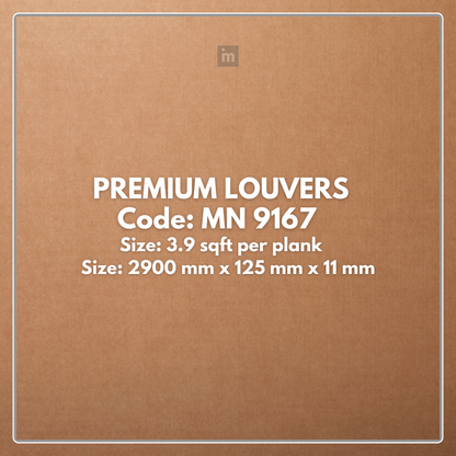 MN-9167 / PRIVE PREMIUM LOUVERS / LOUVERS / 9.5 FT x  5 INCH x 11MM