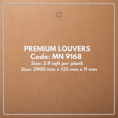 MN-9168 / PRIVE PREMIUM LOUVERS / LOUVERS / 9.5 FT x  5 INCH x 11MM