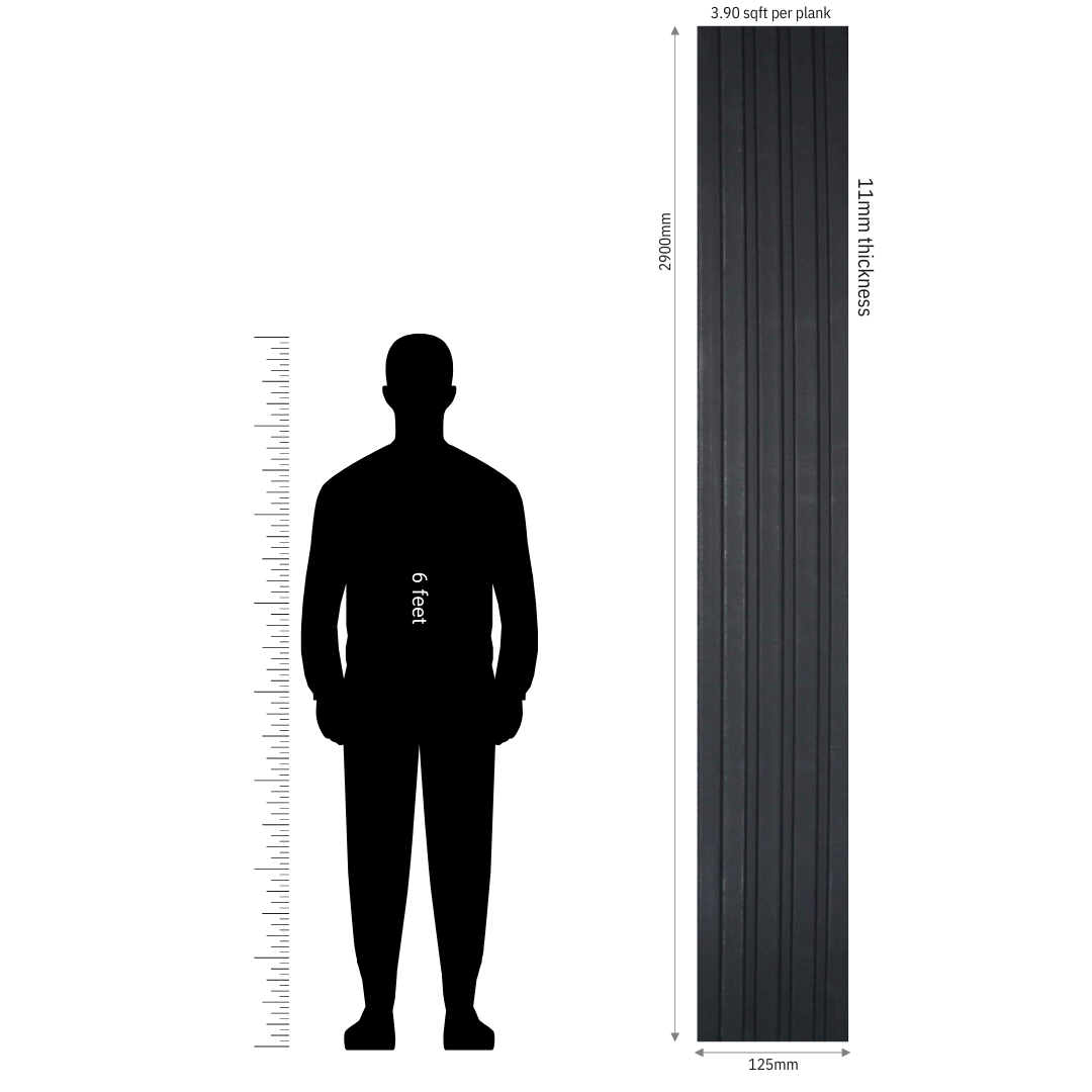 MN-9169 / PRIVE XL PREMIUM LOUVERS / MYSTIC / 9 FT x  5 INCH x 11MM