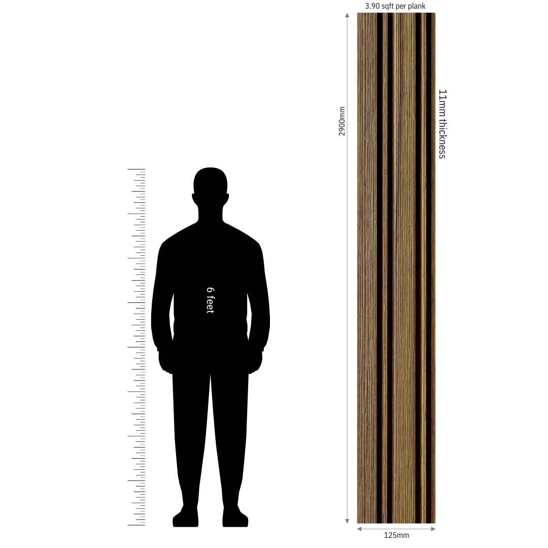 MN-9176 / PRIVE XL PREMIUM LOUVERS / MYSTIC / 9 FT x  5 INCH x 11MM