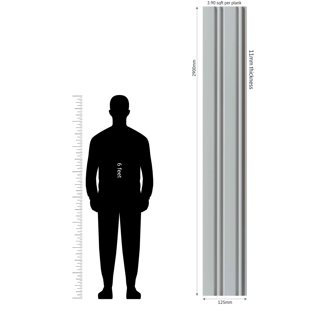 MN-9179 / PRIVE XL PREMIUM LOUVERS / MYSTIC / 9 FT x  5 INCH x 11MM