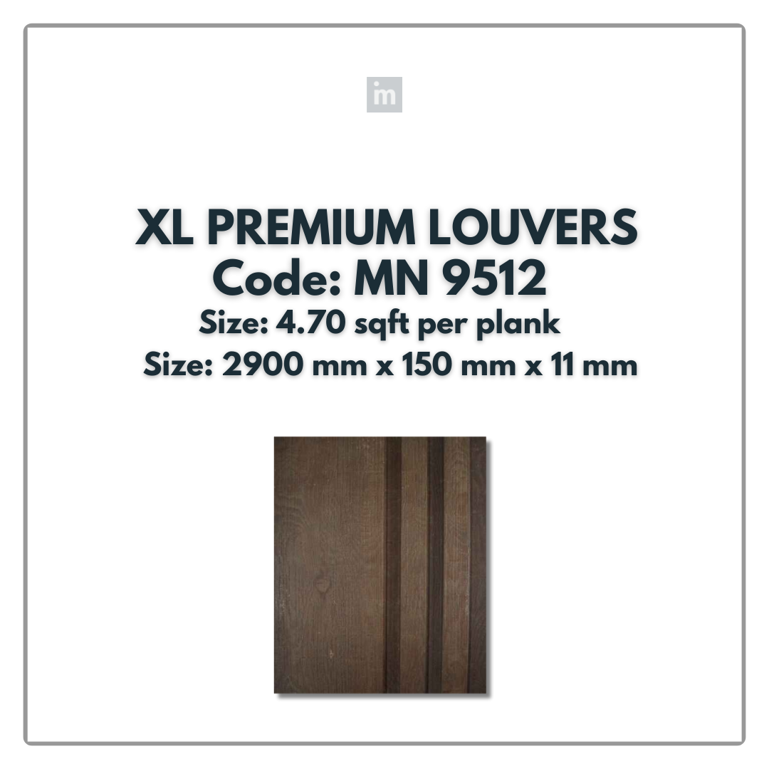 MN-9512 / PRIVE XL PREMIUM LOUVERS / MYSTIC / 9 FT x  6 INCH x 11MM