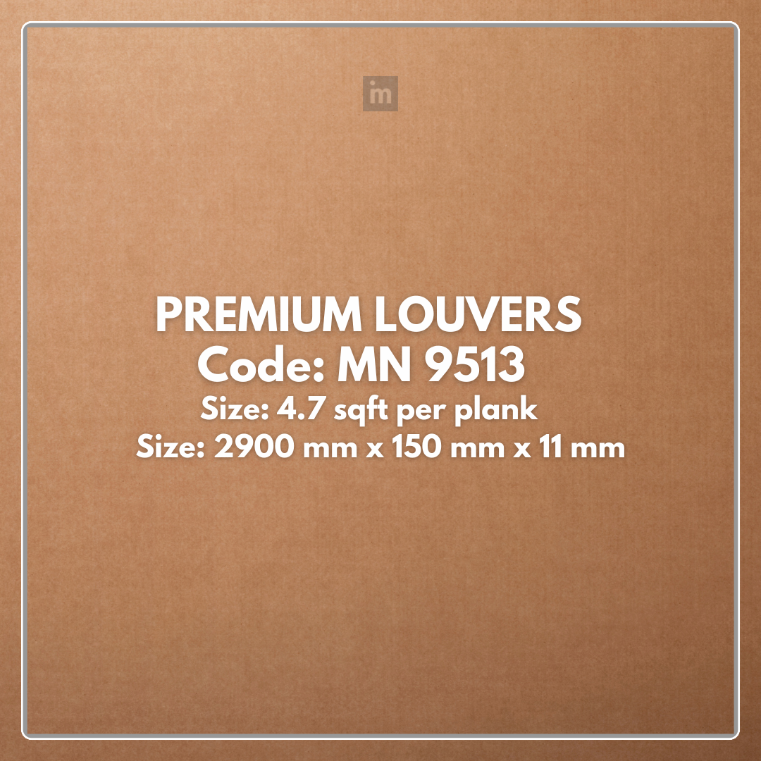 MN-9513 / PRIVE PREMIUM LOUVERS / LOUVERS / 9.5 FT x  6 INCH x 11MM