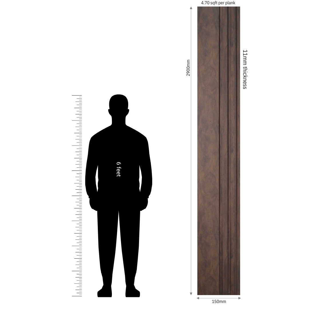 MN-9513 / PRIVE XL PREMIUM LOUVERS / MYSTIC / 9 FT x  6 INCH x 11MM