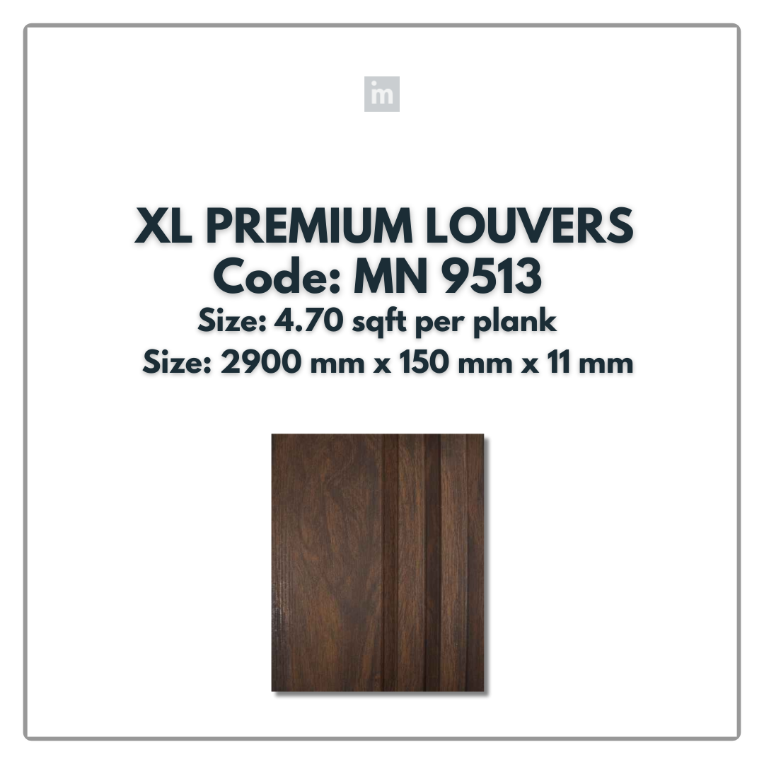 MN-9513 / PRIVE XL PREMIUM LOUVERS / MYSTIC / 9 FT x  6 INCH x 11MM