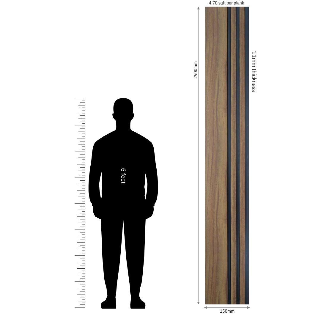 MN-9514 / PRIVE XL PREMIUM LOUVERS / MYSTIC / 9 FT x  6 INCH x 11MM