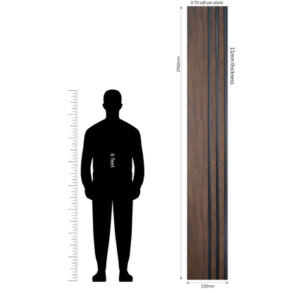 MN-9516 / PRIVE XL PREMIUM LOUVERS / MYSTIC / 9 FT x  6 INCH x 11MM