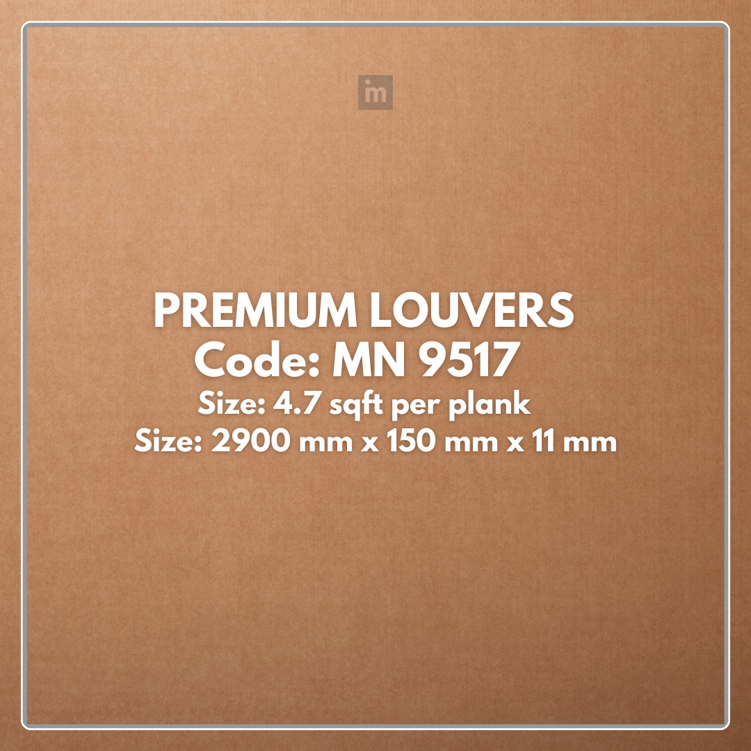 MN-9517 / PRIVE PREMIUM LOUVERS / LOUVERS / 9.5 FT x  6 INCH x 11MM