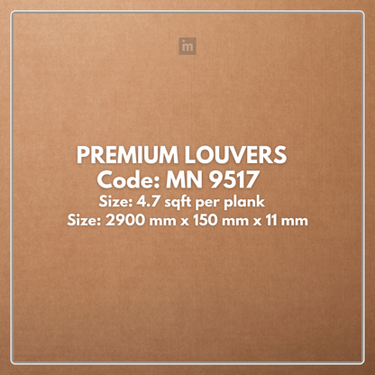 MN-9517 / PRIVE PREMIUM LOUVERS / LOUVERS / 9.5 FT x  6 INCH x 11MM