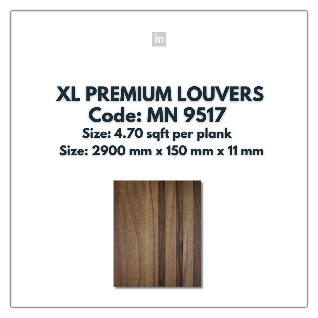 MN-9517 / PRIVE XL PREMIUM LOUVERS / MYSTIC / 9 FT x  6 INCH x 11MM