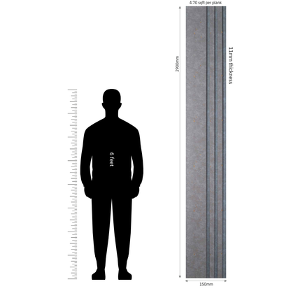 MN-9519 / PRIVE XL PREMIUM LOUVERS / MYSTIC / 9 FT x  6 INCH x 11MM