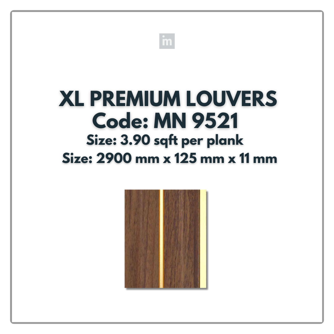 MN-9521 / PRIVE XL PREMIUM LOUVERS / MYSTIC / 9 FT x  5 INCH x 11MM
