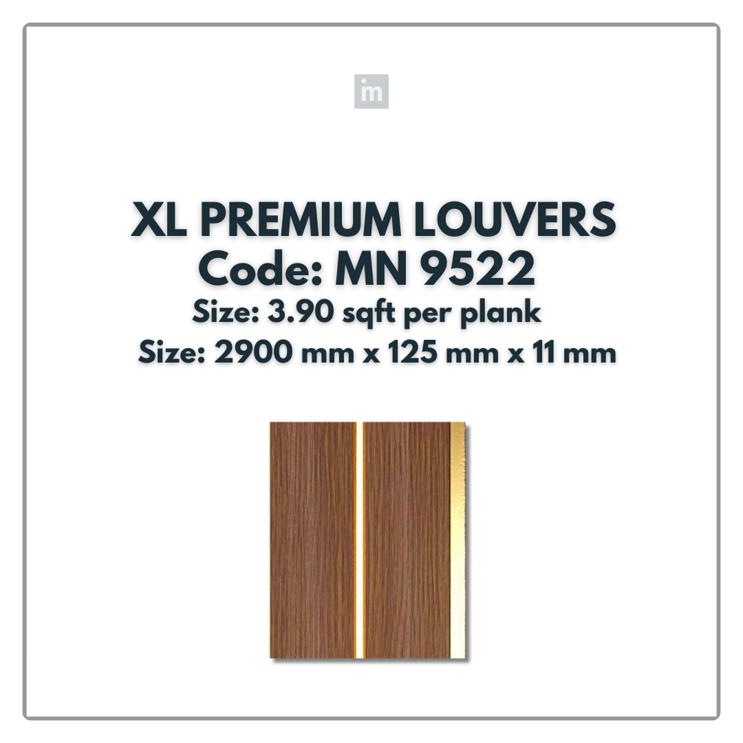 MN-9522 / PRIVE XL PREMIUM LOUVERS / MYSTIC / 9 FT x  5 INCH x 11MM