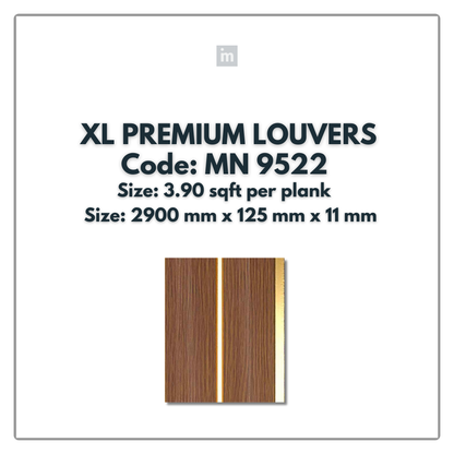 MN-9522 / PRIVE XL PREMIUM LOUVERS / MYSTIC / 9 FT x  5 INCH x 11MM