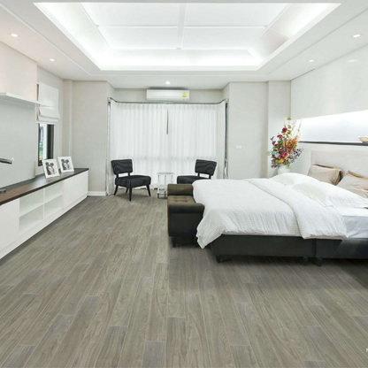 823 - MOONSTONE WALNUT - AC5 1215MM X 128MM X 8MM - ELEVATE LUXURIOUS WALNUT SHADES  - LAMINATE WOODEN  FLOORING